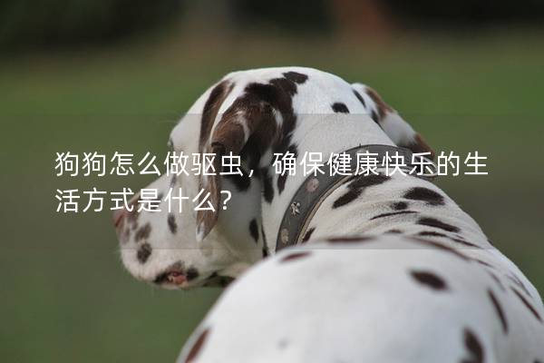 狗狗怎么做驱虫，确保健康快乐的生活方式是什么？