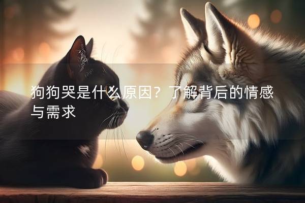 狗狗哭是什么原因？了解背后的情感与需求