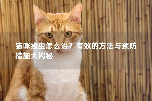 猫咪绦虫怎么治？有效的方法与预防措施大揭秘