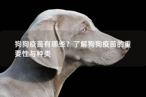 狗狗疫苗有哪些?了解狗狗疫苗的重要性与种类 狗狗疫苗有哪些?了解狗狗疫苗的重要性与种类