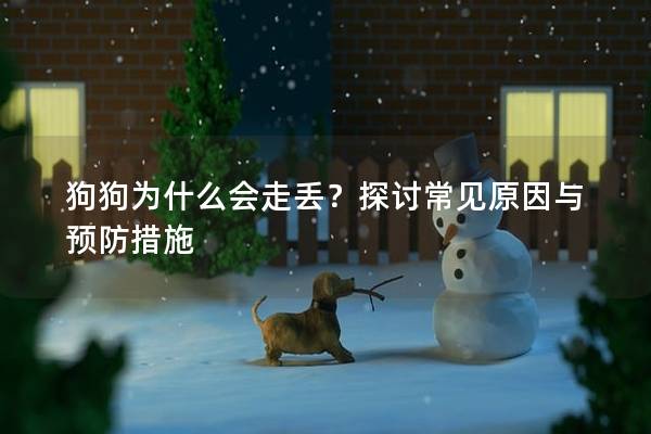 狗狗为什么会走丢？探讨常见原因与预防措施