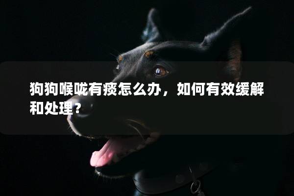 狗狗喉咙有痰怎么办，如何有效缓解和处理？