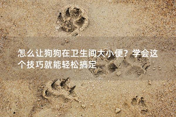 怎么让狗狗在卫生间大小便？学会这个技巧就能轻松搞定