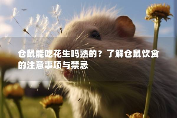 仓鼠能吃花生吗熟的？了解仓鼠饮食的注意事项与禁忌