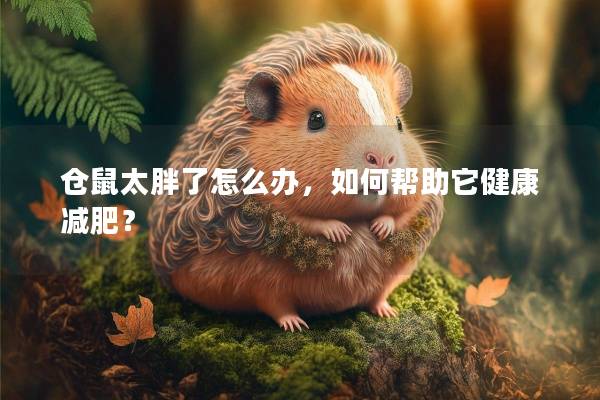 仓鼠太胖了怎么办，如何帮助它健康减肥？