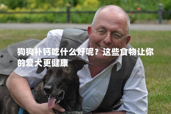 狗狗补钙吃什么好呢？这些食物让你的爱犬更健康