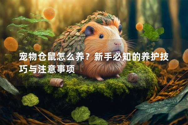 宠物仓鼠怎么养?新手必知的养护技巧与注意事项 宠物仓鼠怎么养?新手必知的养护技巧与注意事项