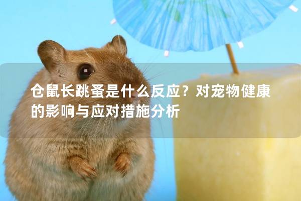 仓鼠长跳蚤是什么反应?对宠物健康的影响与应对措施分析 仓鼠长跳蚤是什么反应?对宠物健康的影响与应对措施分析