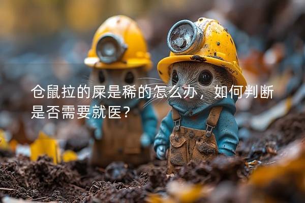 仓鼠拉的屎是稀的怎么办，如何判断是否需要就医？