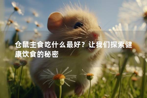 仓鼠主食吃什么最好？让我们探索健康饮食的秘密