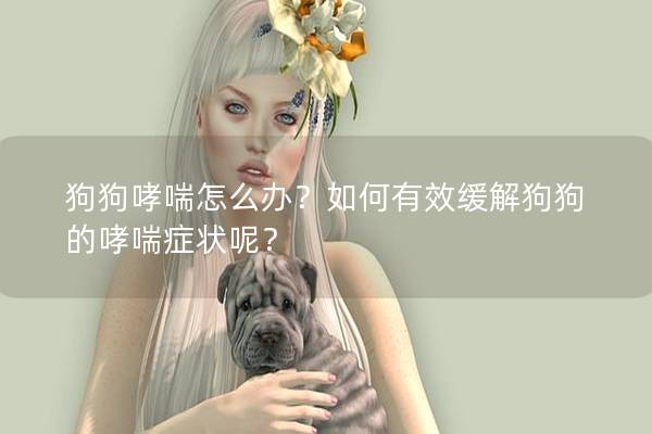 狗狗哮喘怎么办？如何有效缓解狗狗的哮喘症状呢？