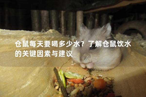 仓鼠每天要喝多少水？了解仓鼠饮水的关键因素与建议