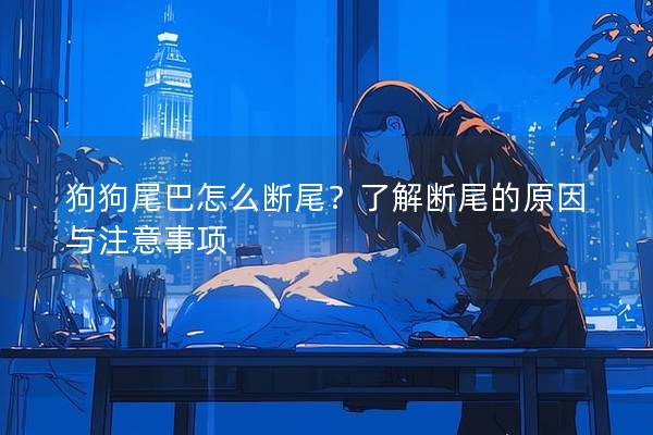 狗狗尾巴怎么断尾？了解断尾的原因与注意事项