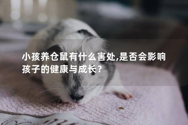 小孩养仓鼠有什么害处,是否会影响孩子的健康与成长？
